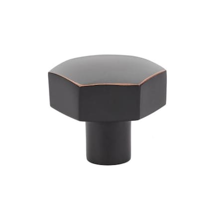 Patioplus 1.5 in. Mod Hex Cabinet Knob, Oil Rubbed Bronze PA1626221