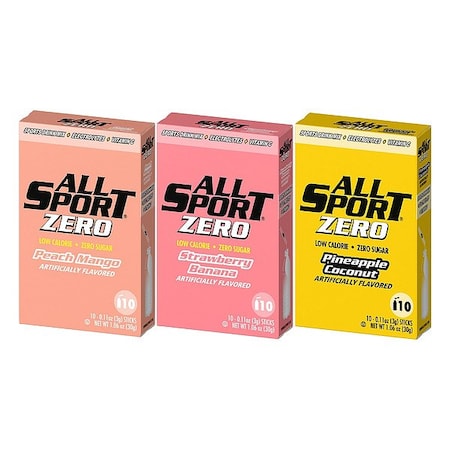 All Sport Powder DrinkMix, 0.1 oz, Yellow/Pink, PK150 41116