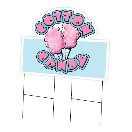 Signmission Cotton Candy Yard Sign & Stake outdoor plastic coroplast window, C-DC-2436-DS-Cotton Candy C-DC-2436-DS-Cotton Candy