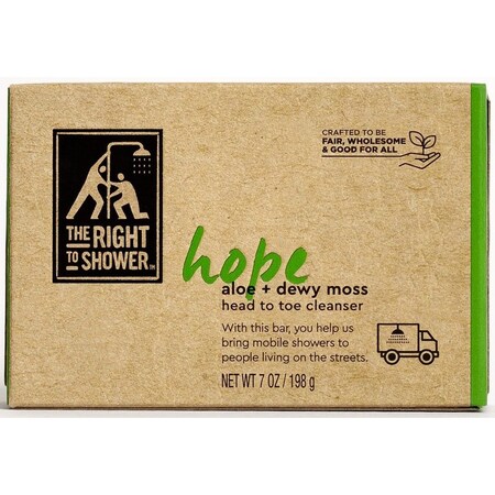 The Right To Shower Hope Green Aloe and Dewy Moss Bar Soap, 7 Ounce, 3 count, 12PK 67701858