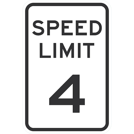 Lyle Speed Limit 4, 12x18, Engineer Grade, White G-3486-EG_12x18