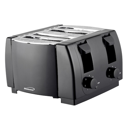 Brentwood Industries Cool Touch 4 Slice Toaster in Black TS-285