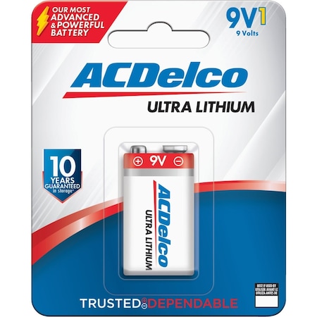 Acdelco 9V Lithium Battery AC522