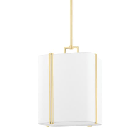 Hudson Valley Lighting Downing 1 Light Pendant 13.325 In. Aged Brass 5413-AGB