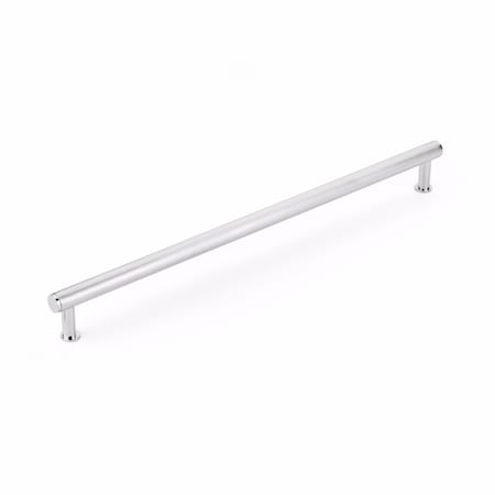 Schaub 18in Center to Center Pub House Knurled Appliance Pull Polished Chrome Finish 5018A-26