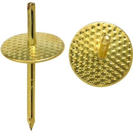 Ook One-Step Hanger, 20 lb, Brass, Gold 50091