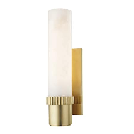 Hudson Valley Lighting Argon 1 Light Wall Sconce 4.25 In. Aged Brass 1260-AGB