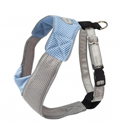 Personagrata XXS V Mesh Harness - Blue-Gray - Dog Harness PE2945445