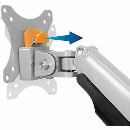 Mount-It Dual Monitor Desk Mount For 20"-32" Screens Silver MI-1772