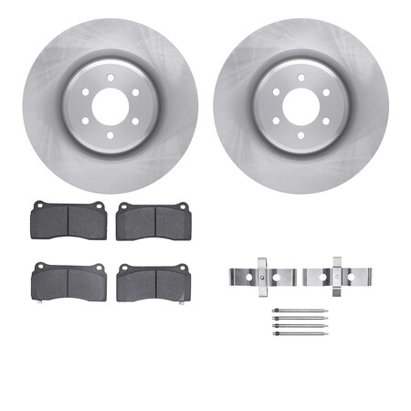 Dynamic Friction Co DFC Brake Rotor with 5000 Brake Pads and Hardware Kit 6512-40175