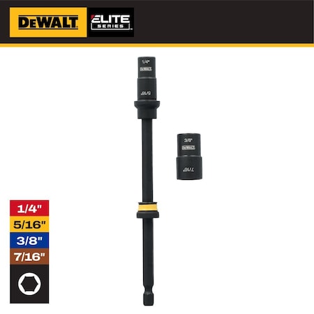 Dewalt Nut Driver, PK2 DWAFEDENDEXT2