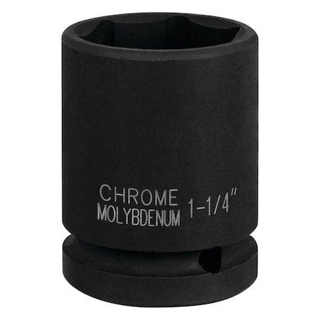 Performance Tool 3/4 in. Dr. 1-1/4 in. 6pt Impact Socket, Cr-Mo, Etched M740-40