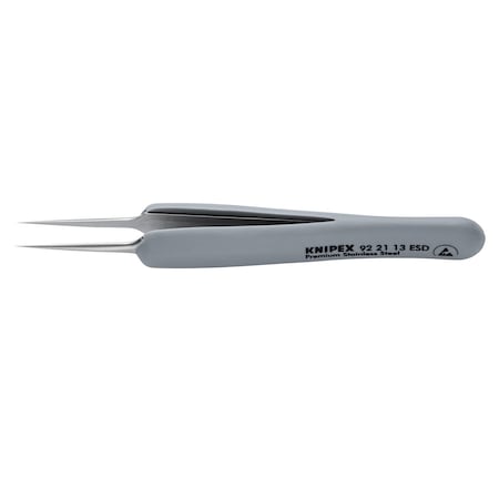 Knipex Precision Tweezers, 3 3/4 in L 92 21 13 ESD