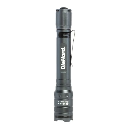 Diehard 270 Lumen 2AA Aluminum Twist Focus Flashlight 41-6647