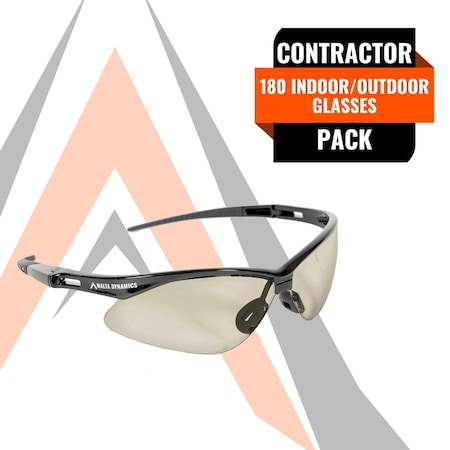 Malta Dynamics APEX, Safety Glasses, Indoor/Outdoor Lens, 36 PK SG1016-36