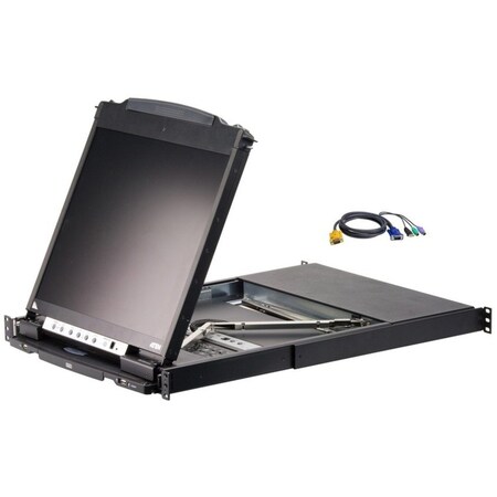 Aten 8-Port PS/2-USB VGA Dual Rail LCD KVM Switch - TAA Compliant CL5808NCKIT