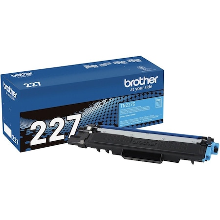 Brother Genuine TN-227C High Yield Cyan Toner Cartridge - 2300 Pages TN227C