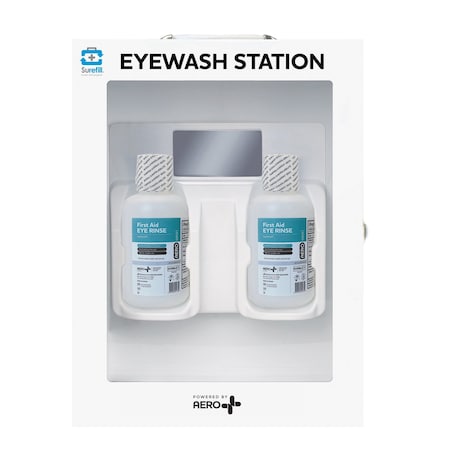 Aero Healthcare SUREFILLEmergency Eyewash Station 16oz Wall Cabinet SFCESUS