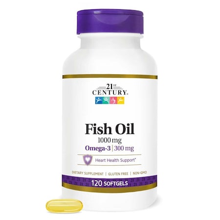 21St Century Omega 3 Fish Oil Gel 1000mg, 120PK 19690-18
