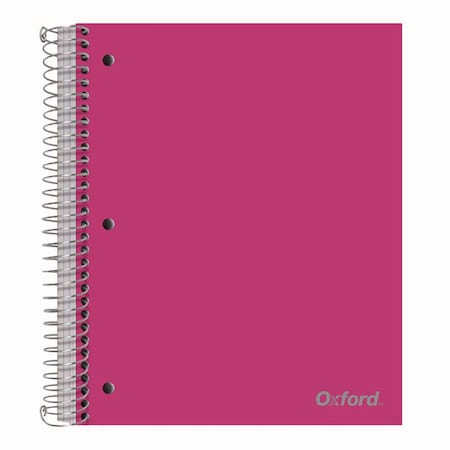Oxford Three-Subject Notebook, 3 Subject, College Rule, Randomly Assorted Cover Color, 150 11 x 9 Sheets 10586