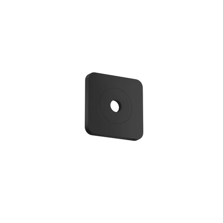 Axor Citterio Wall Plate SoftSquare 5" x 5" in Matte Black 28801671