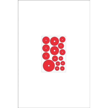 Accuform GAUGE MARKING DECALS MULTI SIZE COLOR GML106RD