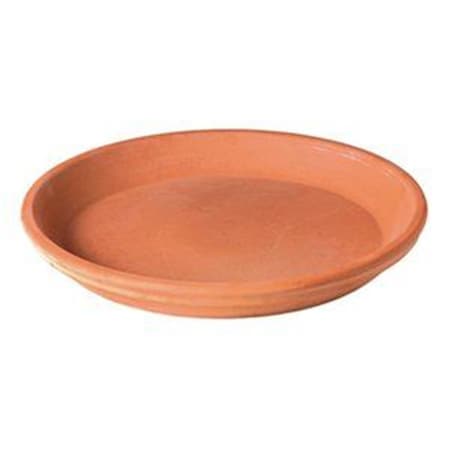 Pipers Pit 5.9 x 1 in. Terra Cotta Clay Saucer, White, 24PK PI2669472