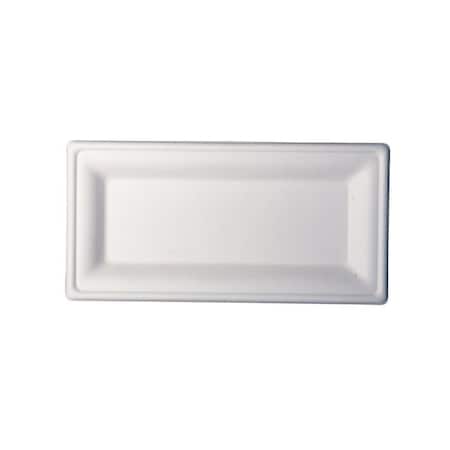 Kitch 24/7 Disposables White Molded Fiber Plate, 10 x 5 inch, 500PK KC-10X5P-NPAW