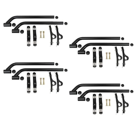 Mytee Products Black Poly Coated Poly Fender Mounting Kit, 4PK PFMK-Bx4