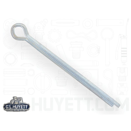 Huyett Cotter Pin, Zinc Plated Carbon Steel, 0.438 in Dia x 6.000 in Effective Length CP-437-6000