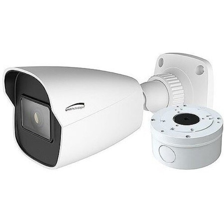 Speco Technologies 2MP H.265 IP Bullet Camera with IR, 2.8mm Fixed Lens, Included Junction Box, White, NDAA O2VB1N