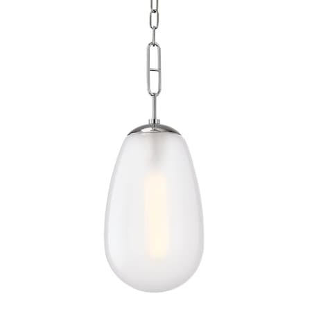 Hudson Valley Lighting Bruckner 1 Light Pendant 8.75 In. Polished Nickel 2109-PN