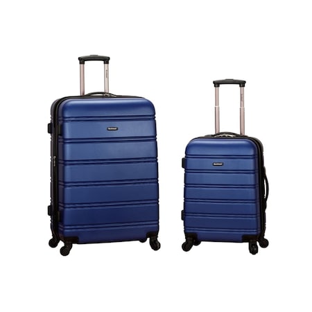 Rockland 20 in. 28 in. 2PC EXPANDABLE ABS SPINNER SET - BLUE F225-BLUE