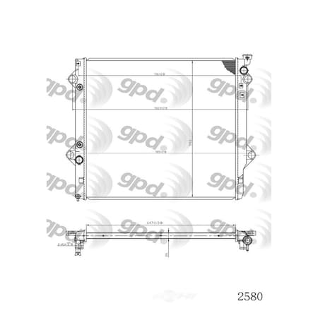 Global Parts Distributors Radiator 2580C