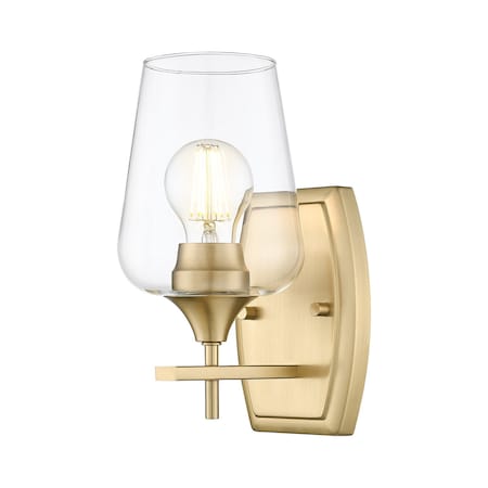 Z-Lite Joliet Burnished Brass 1 Light Wall Sconce 473-1S-BBR