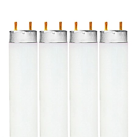 Luxrite F17T8/865 17W 24 Inch T8 Fluorescent Tube Light Bulb, 6500K Daylight, 1350 Lumens, G13, 4PK LR20755