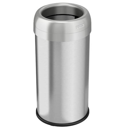 Hls Commercial 16 Gallon Open Top Round Trash Can HLS16STR