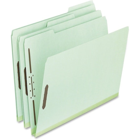 Tops Business Forms Pendaflex, HEAVY-DUTY PRESSBOARD FOLDERS W/ EMBOSSED FASTENERS, LETTER SIZE, GREEN, 25PK 17178