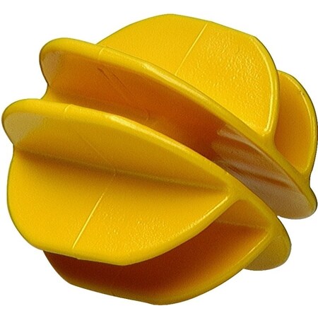 Zareba ICYZ Corner Post Insulator, 9 to 22 ga Fence Wire, AluminumSteel, Plastic, Yellow ICY-Z/ICY-RS