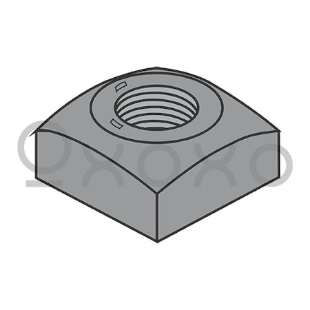 Oxoxo 1/2-13 Regular Square Nut Grade 5 Plain, 500PK 629529