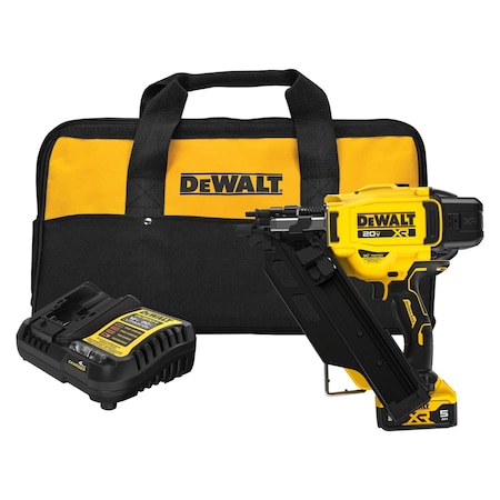 Dewalt Nail Gun, 20 V DC, DEWALT DCN930P1