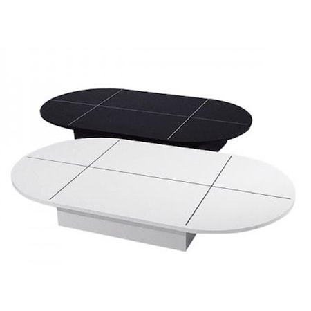 Hard Top Oval Base with Grooves, White HA1105221