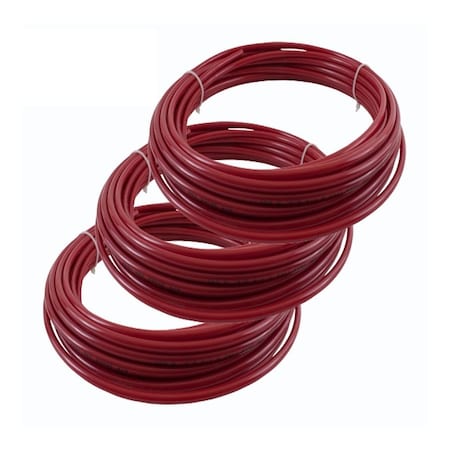 Mytee Products 100 Feet DOT Air Brake Tubing 1/2in, 1/4in and 3/8in - Red 100MP-ABT-05121438-KIT