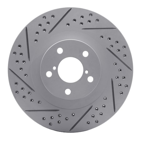 Dynamic Friction Co DFC Geoperformance Rotor - Drilled and Slotted 830-13033L