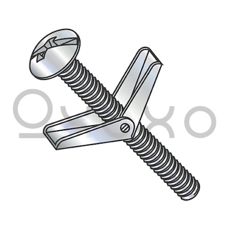 Oxoxo 1/4X3 Combination Mushroom Head Toggle Bolt Zinc, 50PK 283676
