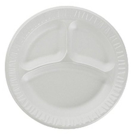 Dart Foam, Plate, Round, 9", White, PK500 9CPWC
