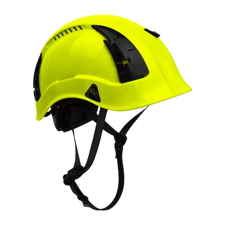Malta Dynamics Safety Helmet, Acrylonitrile Butadiene Styrene (ABS), Ratchet, Yellow HTY2000