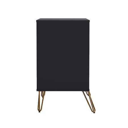 Manhattan Comfort Avira 35 in Dresser in Black (3-Drawer) DR1722-BK