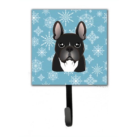 Carolines Treasures Snowflake French Bulldog Leash and Key Holder BB1661SH4