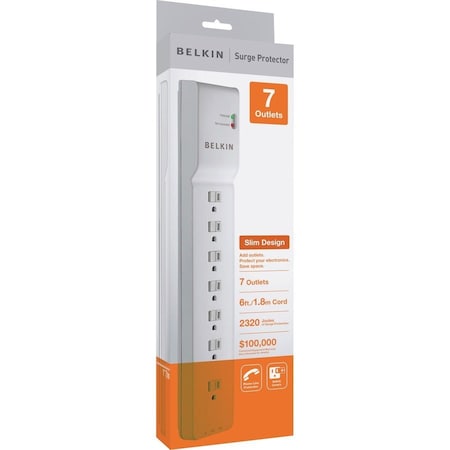 Belkin 7-Outlet SurgeMaster Surge Protector BE10720006